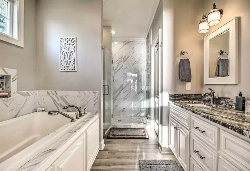 Elegant Lakefront Gem W/ Dock + Sunset Views!