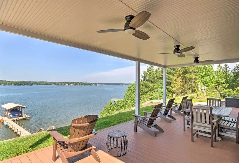 Elegant Lakefront Gem W/ Dock + Sunset Views!