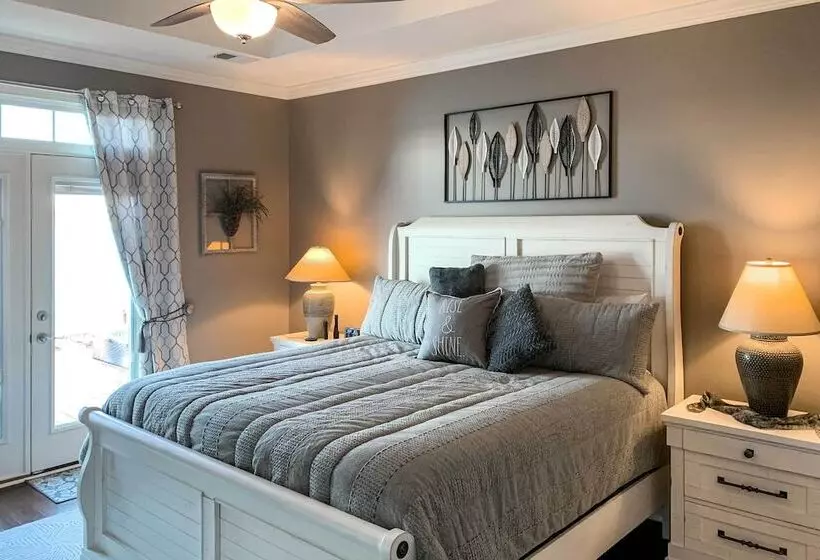 Elegant Lakefront Gem W/ Dock + Sunset Views!