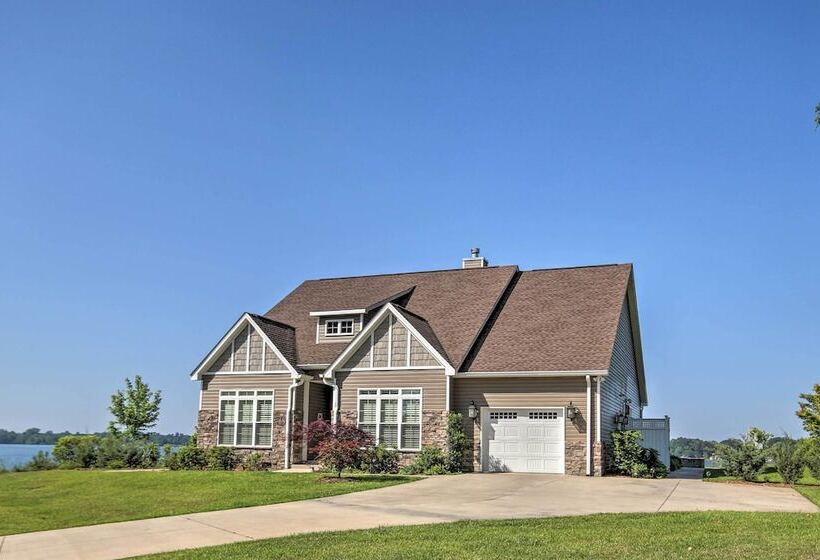 Elegant Lakefront Gem W/ Dock + Sunset Views!