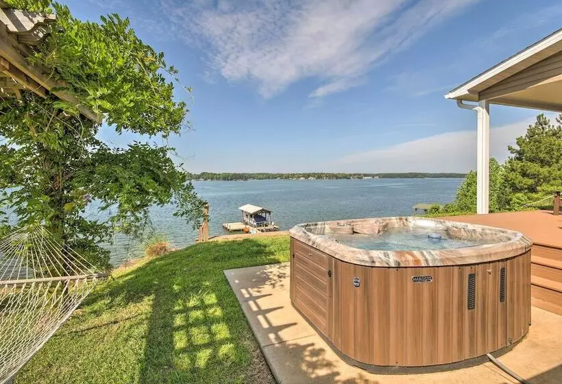 Elegant Lakefront Gem W/ Dock + Sunset Views!