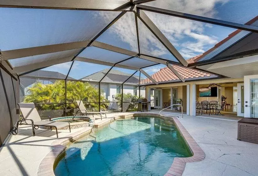 Luxe Waterfront Oasis W/ Dock, Heated Pool & Spa!