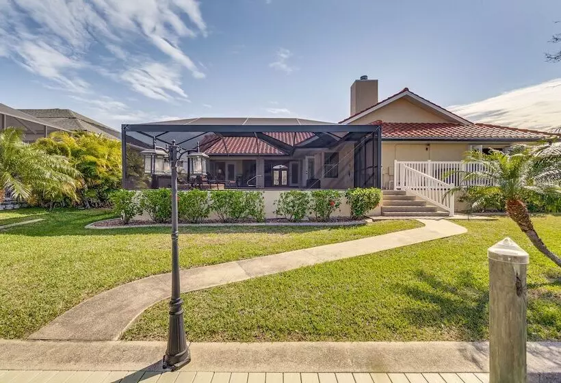 Luxe Waterfront Oasis W/ Dock, Heated Pool & Spa!