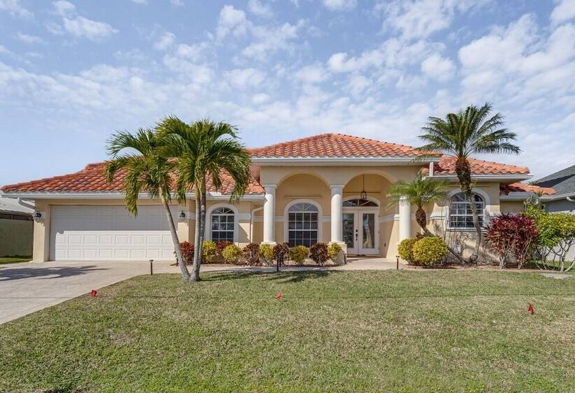 Luxe Waterfront Oasis W/ Dock, Heated Pool & Spa!