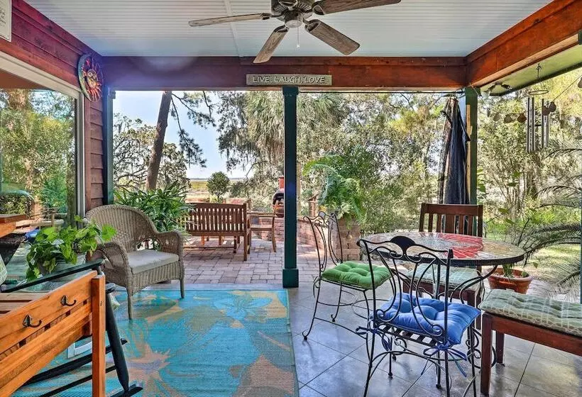 Rustic Beaufort Home W/ Stunning Marsh Views!