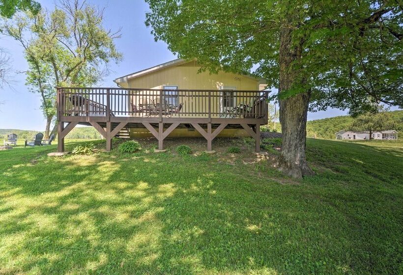 Rustic Ironton Home W/ Deck & Fire Pit On Creek!