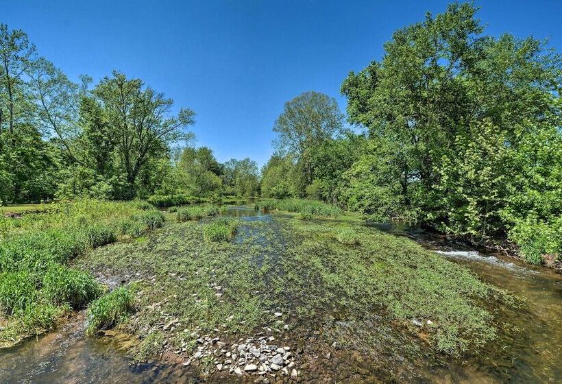 Rustic Ironton Home W/ Deck & Fire Pit On Creek!