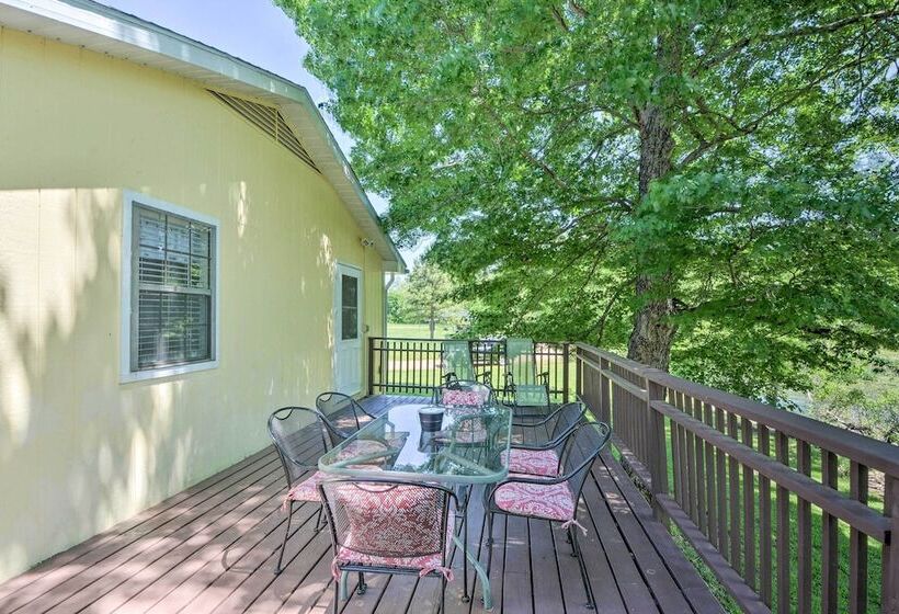 Rustic Ironton Home W/ Deck & Fire Pit On Creek!