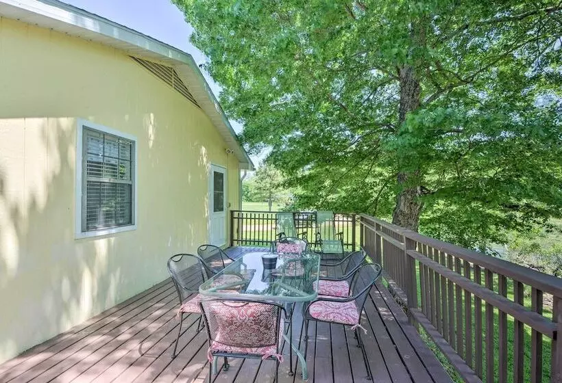 Rustic Ironton Home W/ Deck & Fire Pit On Creek!