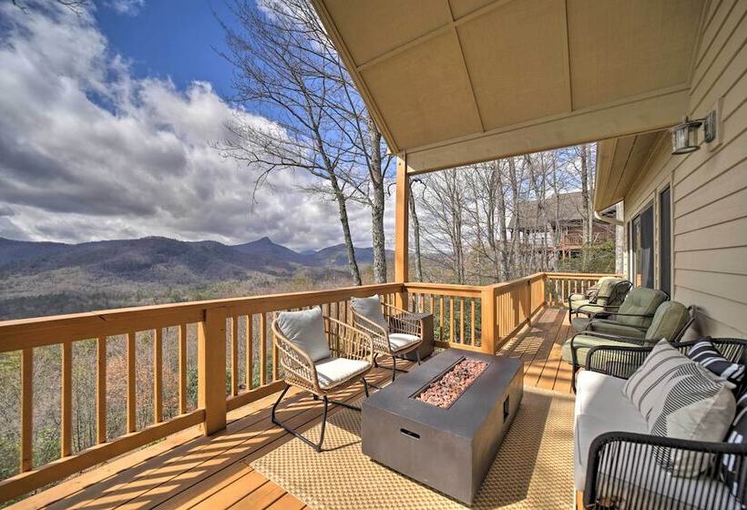 Sapphire Retreat W/ Views, Fire Pit, & Lake Access