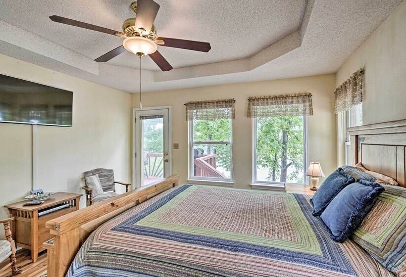 Waterfront Sunrise Beach Home W/ Dock & Grill