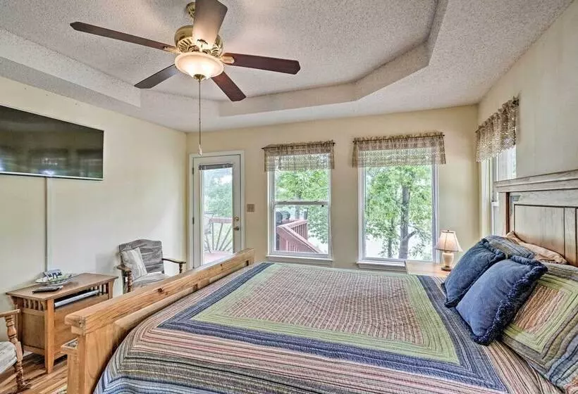 Waterfront Sunrise Beach Home W/ Dock & Grill