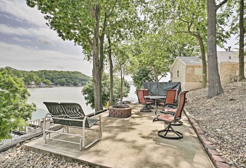 Waterfront Sunrise Beach Home W/ Dock & Grill