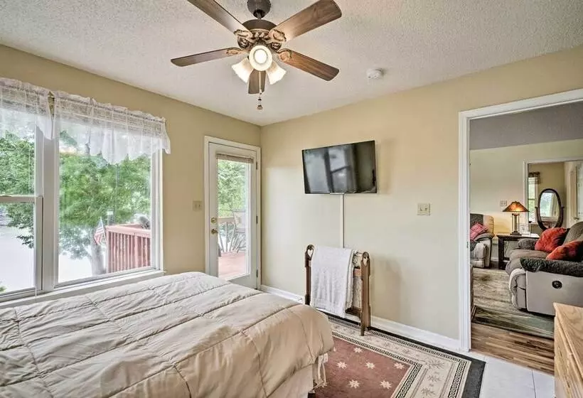 Waterfront Sunrise Beach Home W/ Dock & Grill