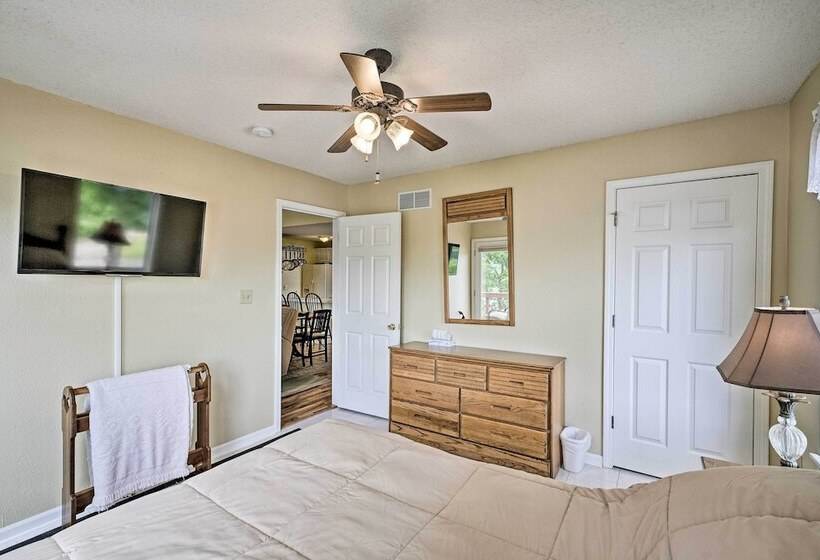 Waterfront Sunrise Beach Home W/ Dock & Grill