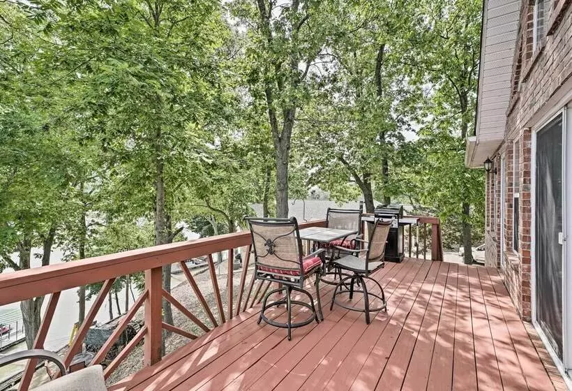 Waterfront Sunrise Beach Home W/ Dock & Grill