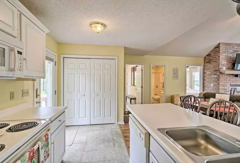 Waterfront Sunrise Beach Home W/ Dock & Grill