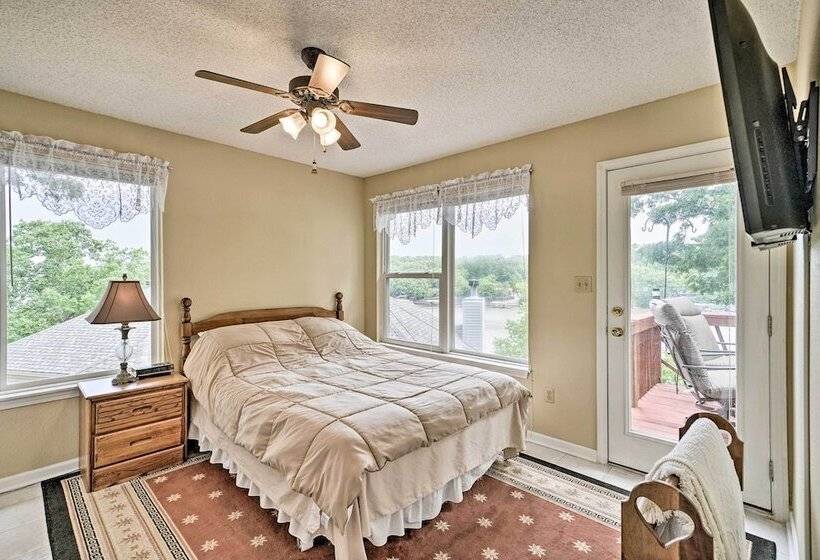 Waterfront Sunrise Beach Home W/ Dock & Grill