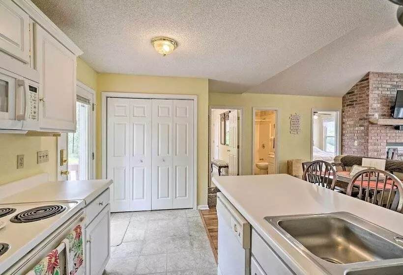 Waterfront Sunrise Beach Home W/ Dock & Grill