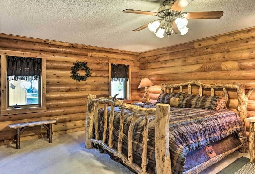 Hill City Log Cabin W/ On Site Trout Fishing!