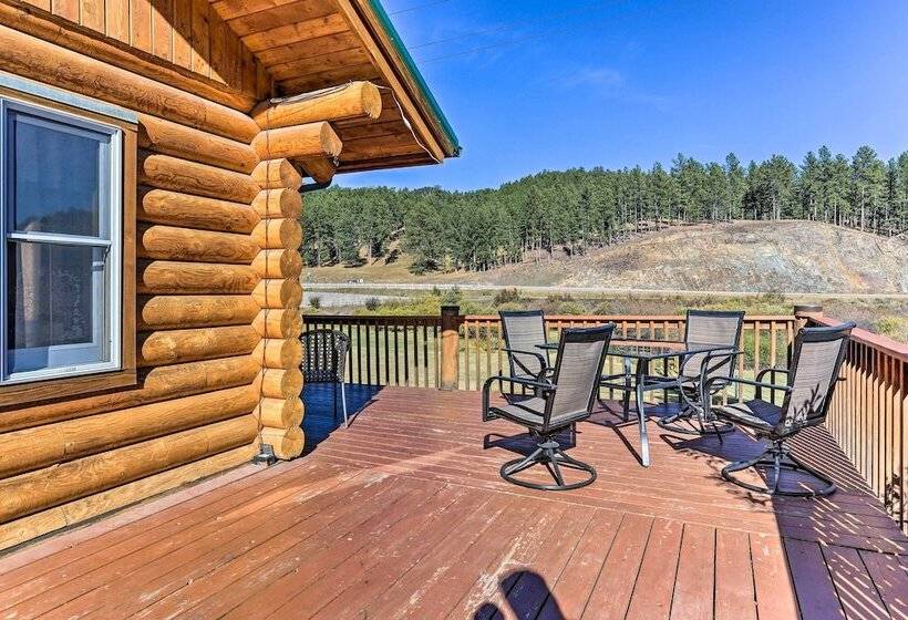 Hill City Log Cabin W/ On Site Trout Fishing!