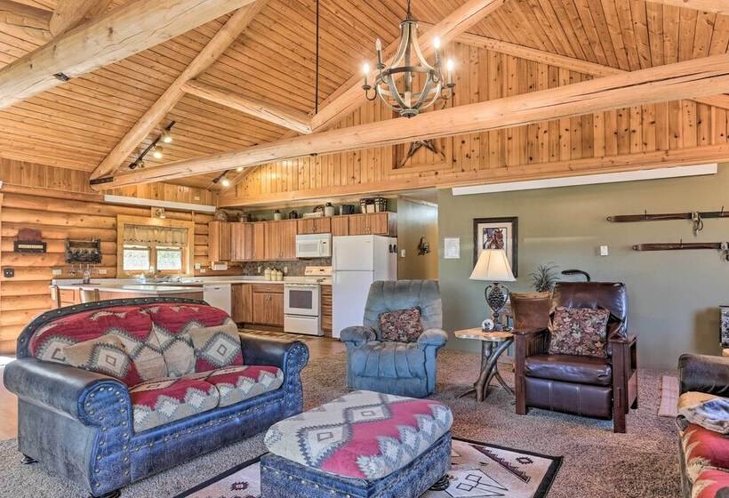 Hill City Log Cabin W/ On Site Trout Fishing!