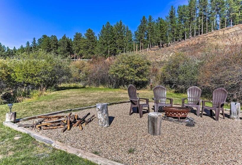 Hill City Log Cabin W/ On Site Trout Fishing!