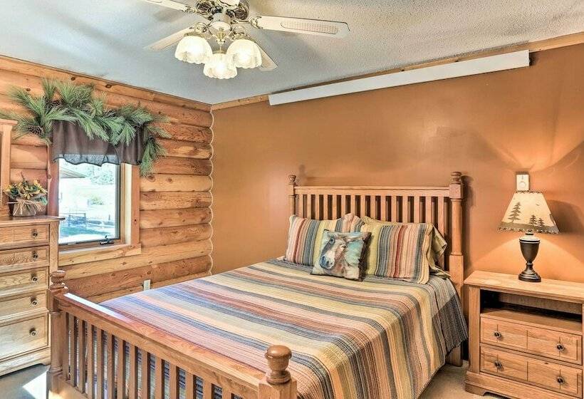 Hill City Log Cabin W/ On Site Trout Fishing!