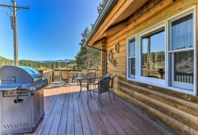 Hill City Log Cabin W/ On Site Trout Fishing!