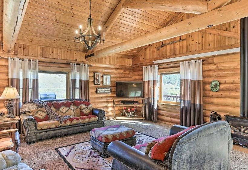 Hill City Log Cabin W/ On Site Trout Fishing!