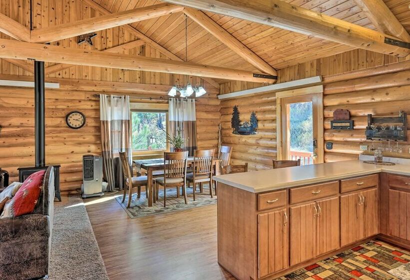 Hill City Log Cabin W/ On Site Trout Fishing!