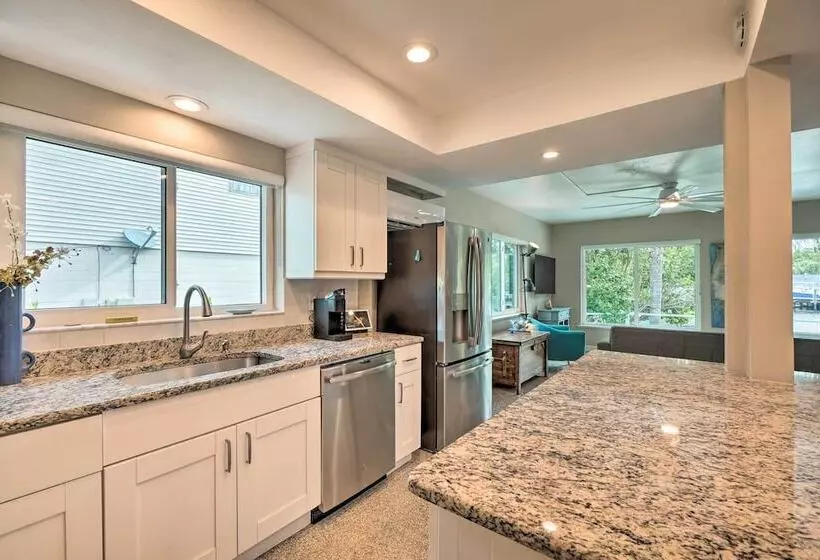 Pet Friendly Waterfront Home   2 Mi To Beach!