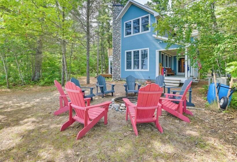 Waterfront Cheboygan Home W/ Fire Pit