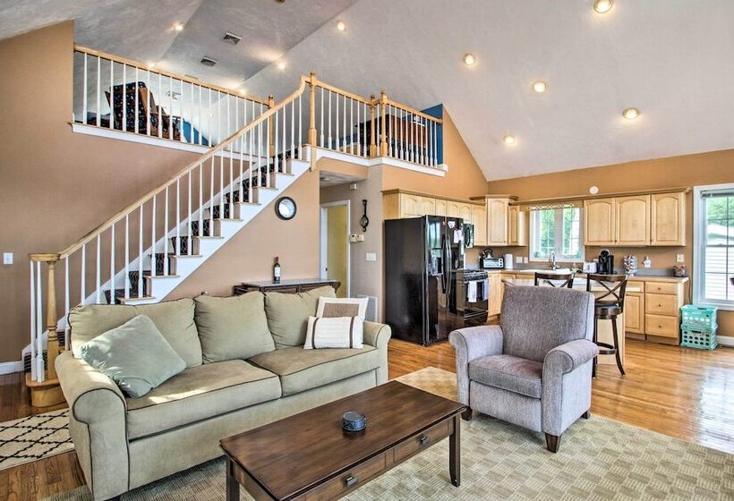 Waterside Haven On Milton Pond W/ Deck & Boat Dock