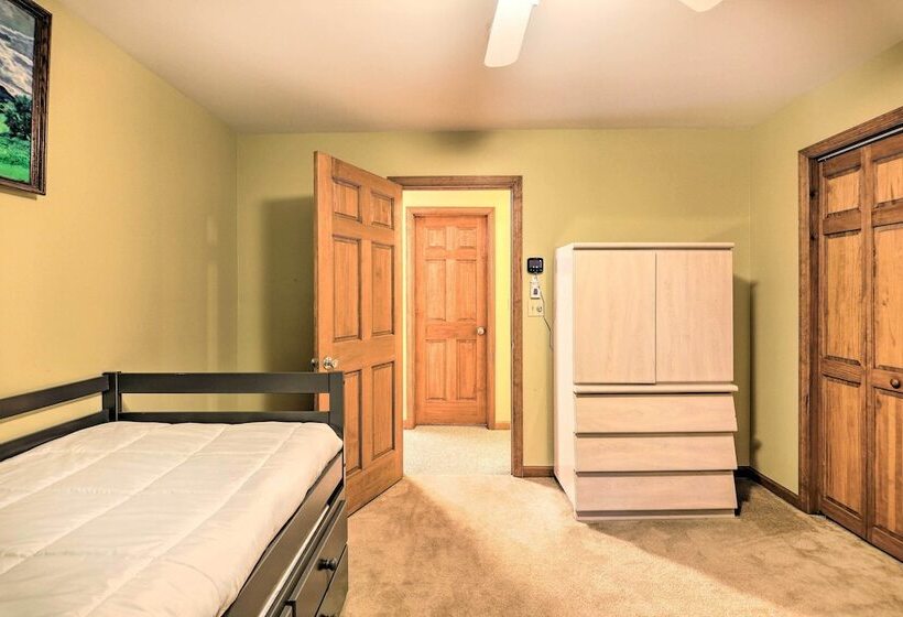 Fire Pit, Indoor Pool Access: Big Bass Lake Cabin