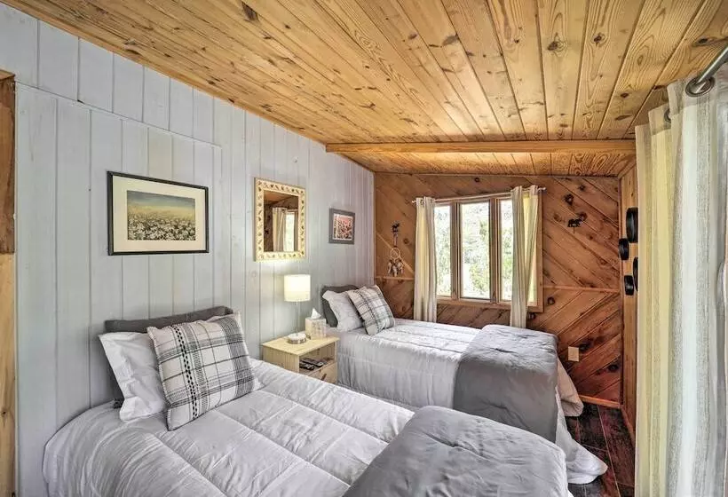 Near Lake + Trails: Rustic Newland Cabin W/ Deck!