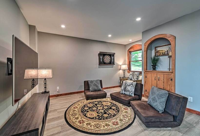 Lakefront Oneonta Estate W/ Fire Pit + Deck!