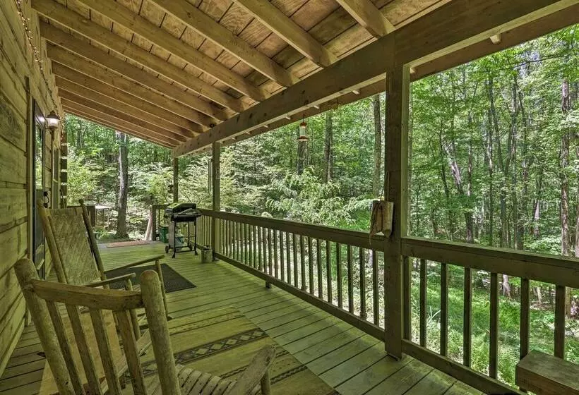 The Bird Sanctuary Fire Pit, Gas Grill & Hammock