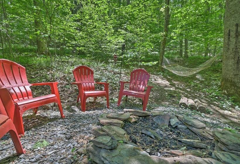 The Bird Sanctuary Fire Pit, Gas Grill & Hammock