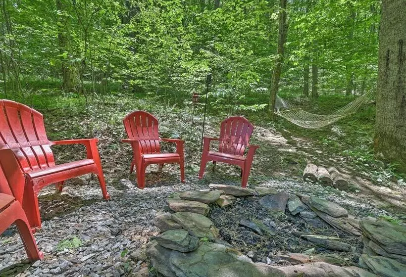 The Bird Sanctuary Fire Pit, Gas Grill & Hammock