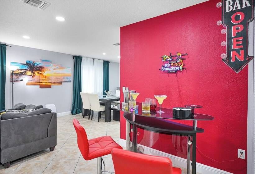 דירת נופש Unique Escape Gameroom! Bar, Bbq, Spacious, And Near Beach