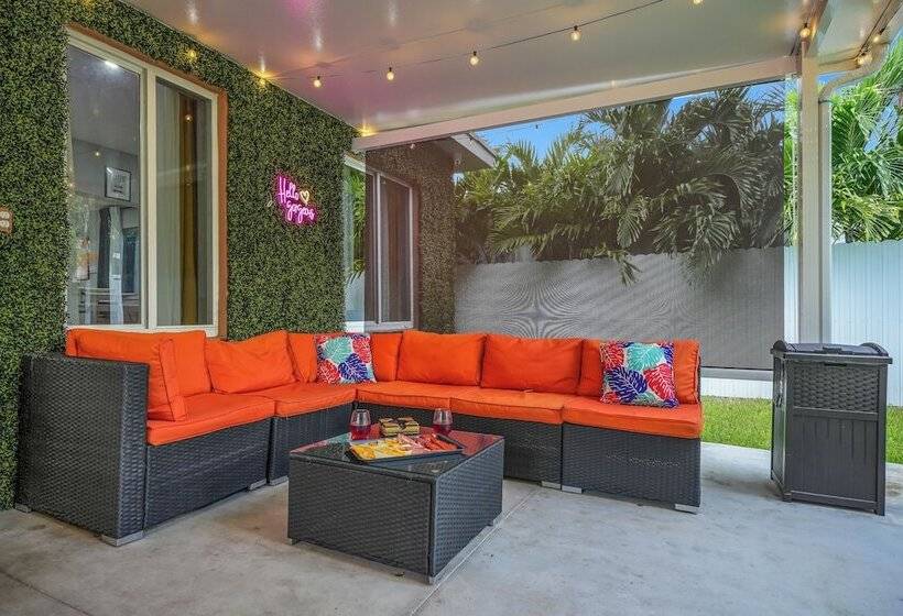 דירת נופש Unique Escape Gameroom! Bar, Bbq, Spacious, And Near Beach