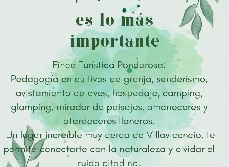 ホテル Finca Turística La Ponderosa
