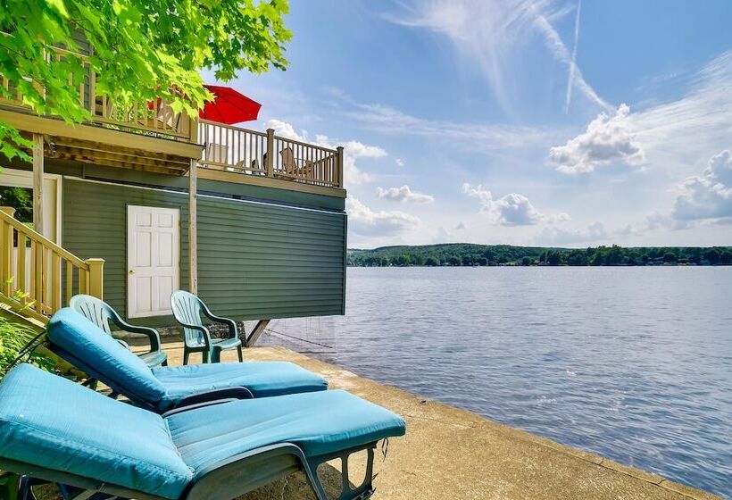 Cozy Cohocton Cottage W/ Private Beach & Deck!