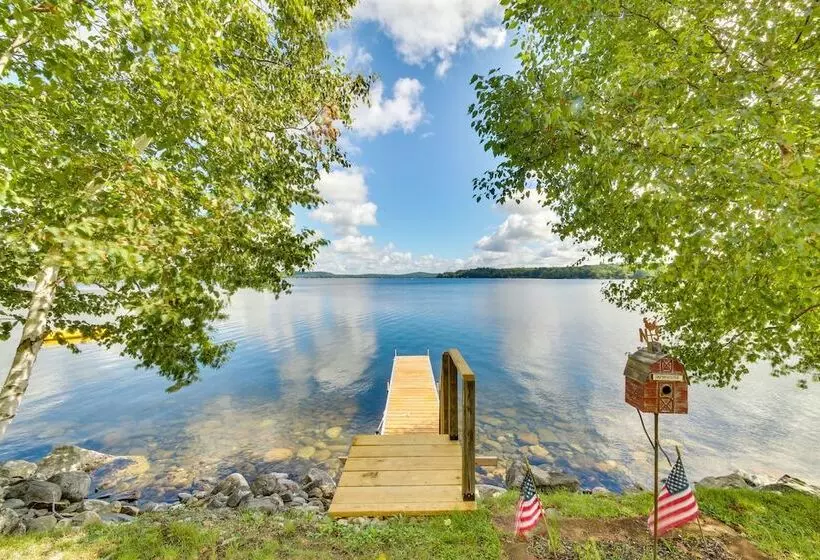 Maine Lake House W/ Private Dock & Kayaks!
