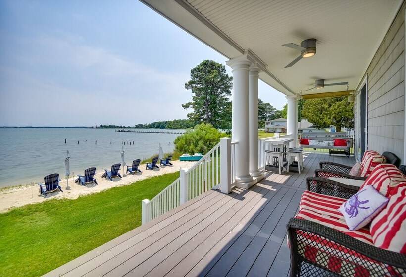 Bayfront White Stone Escape W/ Private Beach!