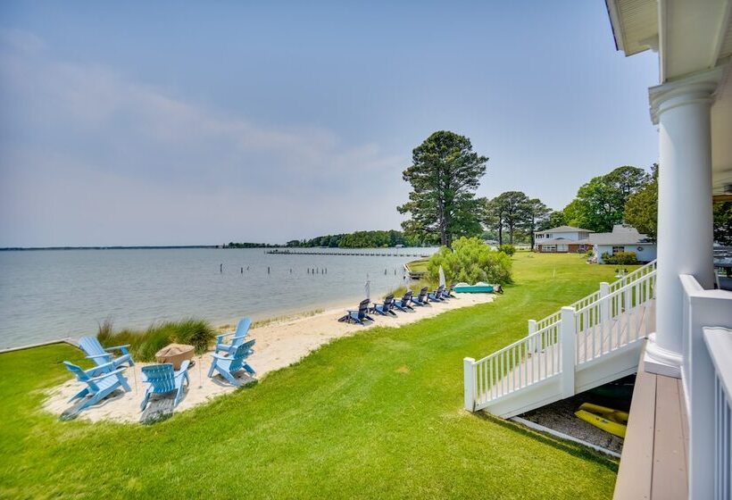 Bayfront White Stone Escape W/ Private Beach!