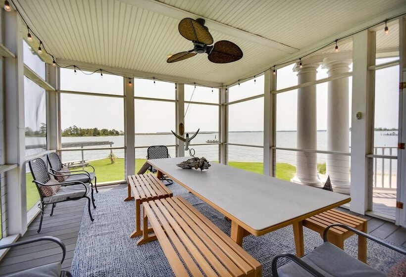 Bayfront White Stone Escape W/ Private Beach!