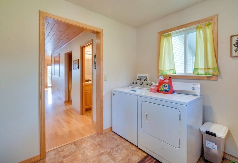 Lakefront Birchwood House W/ Deck + Fire Pit!