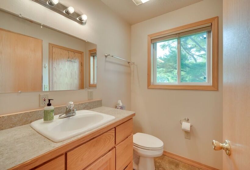 Lakefront Birchwood House W/ Deck + Fire Pit!